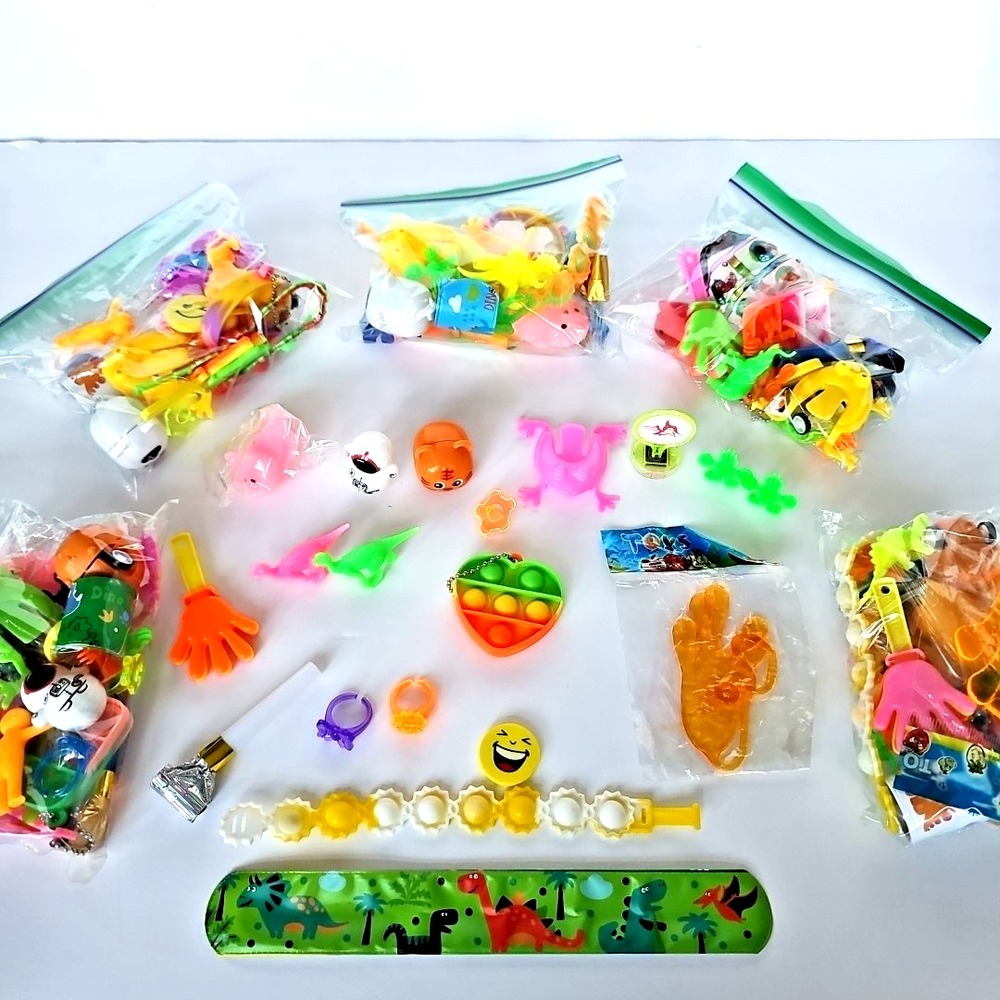 6 Party Favor Bags Mixed Assortment Toys Fidget Boy Girl Pinata Easter 1895‎